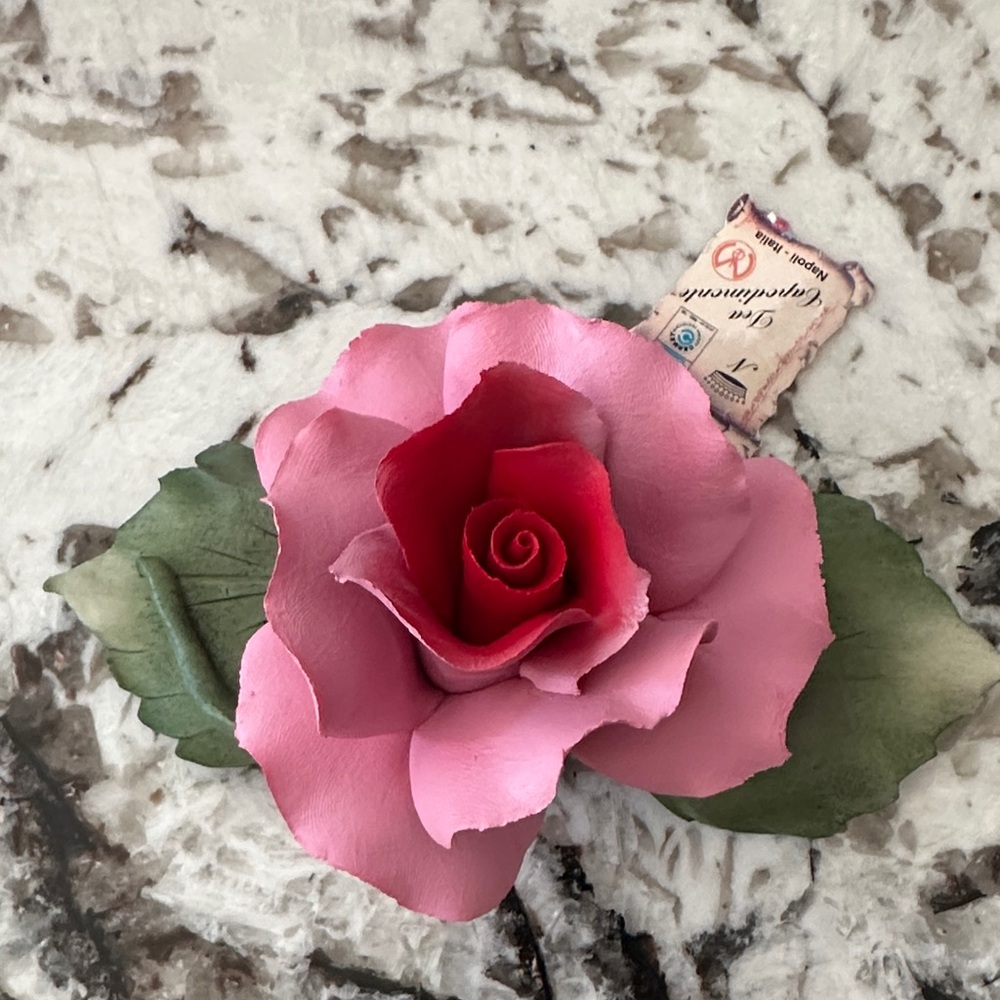 Capodimonte Porcelaine Pink Rose